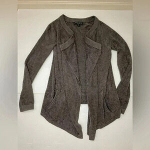 BAREFOOT DREAMS BAMBOO COZY CHIC LITE Womens XS/S Gray Long Sleeve Cardigan
